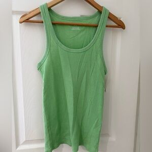Aerie NWT mint green ribbed waffle racer back tank size medium